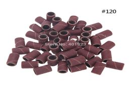 1000pcspack Nail art Sanding Bands for Manicure Pedicure Nail Drill Machine sandpaper grit 120 nail tools5331679