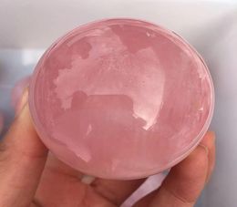 1pcs TOP High Quality Dark Pink Natural Rose Quartz Crystal Sphere Healing Amethyst Gemstone Crystal Ball5106304