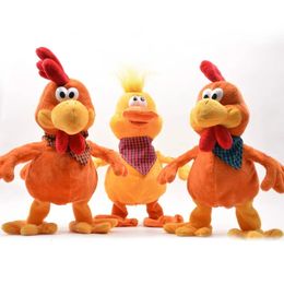 Fun crazy dance singing doll rooster frog electric chicken music plush toy cute rooster noise toy 240509