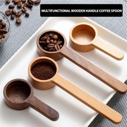 Coffee Scoops Retro Wooden Spoon Natural Wood Bead Scoop Spoons Sugar Spice Powder Kitchen Gadget Accessories