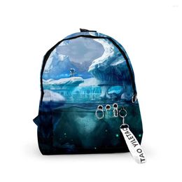 Backpack Fashion Subnautica Below Zero Backpacks Boys/Girls Pupil School Bags 3D Print Keychains Oxford Waterproof Cute Small