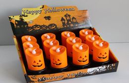 Halloween Decorations Candle Light LED Colorful Candlestick Table Top Pumpkin Party Happy Partys Halloween Decor For Home 20214800668