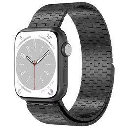 Good Quality Smart Watch Belt Magnetic Men Chain Strap 49mm Stainless Steel Watch Band For Apple Watch Ultra S8 S9