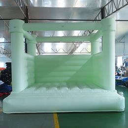13x13ft 4x4m pastel green Inflatable Wedding Bouncer birthday Jumper Bouncy Castle for anniversary party