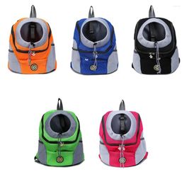 Cat Carriers Carrying Cages Outdoor Pet Dog Carrier Bag Front Out Double Shoulder Portable Travel Backpack Mesh Head