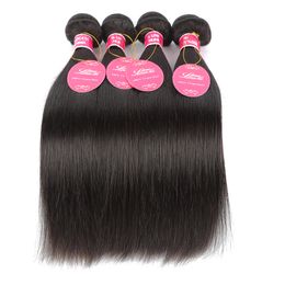 Real human hair traight wave human hair curtain natural color hair extension Hair Wefts