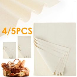 Baking Tools 5/4Pcs Bread Proofing Cloth Cotton Heavy Duty For Dough Baguettes Loaves Pastry Kitchen