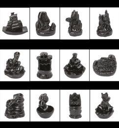 Creative Tower Ceramic Incense Burner Fragrance Holder Backflow Censer 12 Styles3495728