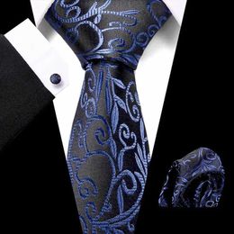 Neck Tie Set Silver Floral 3 Silk tie Slim Skinny Narrow Men Tie Necktie Handkerchief Pocket Square Cufflink Suit Set