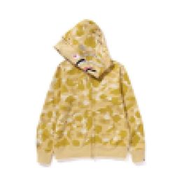 New A Bathing Ap Women's Full Zip Hoodie 2024 SS Model Colour CAMO Pattern SHARK JPN