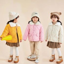 Down Coat Baby Boy Girl Cotton Padded Jacket Infant Toddler Children's Fur Collar Warm Kid Thick Autumn Winter Clothes E832