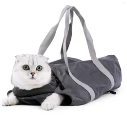 Cat Carriers WHYOU Cats Pet Travel Outdoor Bag Nail Clipping Double-layer Lined Multi-purpose Anti-scratch Anti-bite