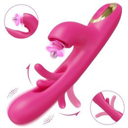 Other Health Beauty Items Tapping Flapping Vibrator for Women Powerful Clitoris Nipple Rotating Stimulator Massager Rabbit Dildo Female Adult Toys T240510