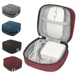 Storage Bags Square Digital Bag Headphone Waterproof Oxford Cloth Adapter Data Cable Container Office Supplies