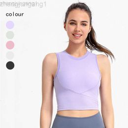 Desginer Als Yoga Aloe Bra Tanks Same Summer New Breathable Quick Drying Vest Sleeveless Tight Fitting Running Fitness Sports Top for Women Gathering Together