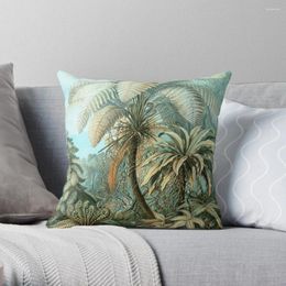 Pillow Botanical Vintage Ferns Palm Trees Rainforest Throw Cusions Cover Christmas Covers Pillowcases Sofa