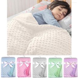 Blankets Spring Baby Blanket Warm Double Layer Swaddle Wrap Born Thermal Soft Fleece Bath Towel Stroller Sleepsack 70X100