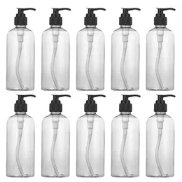 Storage Bottles 8pcs Refillable Empty Pump Dispenser For Kitchen Bath Shampoo Lotions Hand Dispensers Black