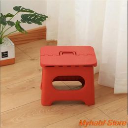 Portable Plastic Folding Stool for Kids Outdoor Hiking Fishing Foldable Chair Childrens Stepstool with Handle 240430