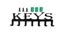 Hooks Rails Keys Holder For Wall Mounted 7 Hook Rack Metal Hanger Coat Clothes Hat Organiser Front Door Kitchen Bathroom Decorat5298387
