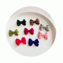 Bottles Mix Colours Resin Flocky Bowknot Beads Flatback Cabochons For Hair Accessories Jewellery DIY Craft Making