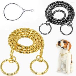 Dog Collars Pet Retriever Snake Chain Large Necklace Heavy Duty Collar Accessories
