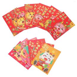 Gift Wrap Spring Festival Money Pouches Lucky Bags Year Party Red Packets Cartoon Chinese Dragon Envelope HongBao
