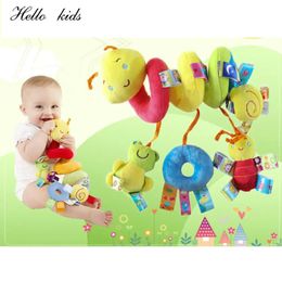 Baby Rattles Mobiles Educational Toys For Children Activity Spiral Crib Toddler Bed Bell Playing Kids Stroller Hanging Doll 240511