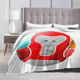 Blankets Gorilla Tag Red Soccer Ball Print Novelty Fashion Soft Warm Blanket Gorillatag Redmonkey Football Zidane