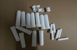 50setslot Portable Refreshing Nasal Cold Inhaler Blank Empty Nasal Inhaler Sticks for Essential Oil white color6777259