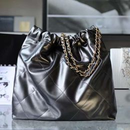 Сумка Xiangnanma Grabage Shopping Tote Bag Diamond Grid Top Layer Cowhide маленький ароматный стиль плеч