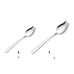 Forks 2x Silver Fork Spoon - Suitable For All Occasions Easy To Clean Durable Material Stainless Steel Dessert