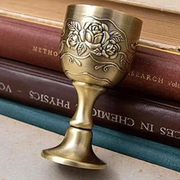 Decorative Figurines 2Pc Chalice Gold Goblet 1 Oz Communion Church Cup Holy Altar Mini Wine