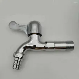 Bathroom Sink Faucets G1/2" Zinc Alloy Lengthened Washing Machine Faucet Medium Length Single Cold Shower Head Mop Pool Balcony Into