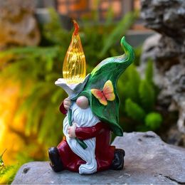 European Creative Cute Dwarf Elf Decoration Outdoor Garden Courtyard Lawn Solar Energy Decorative Light