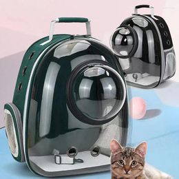 Cat Carriers Carrier Bag Outdoor Pet Shoulder Backpack Breathable Portable Travel Transparent For Small Dog