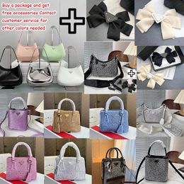 2024 Luxury Tote Bag Luxury Genuine Leather Crescent Designer Underarm Triangle Hobo Handbag for Women and Men