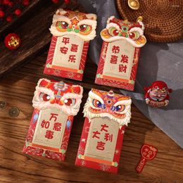 Gift Wrap 2024 Year Packet Red Envelope Dragon Pattern Luck Money Bag Blessing Good Wishes Bags Gifts