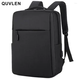 Backpack 2024 Mens Business Backpacks Waterproof Wear-Resistant 15'6 Inch Laptop Rucksack Portable Usb Travel Knapsack