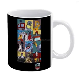 Mugs More Than Meets The Eye ( Autobots ) White Mug Coffee Afternoon Tea Christmas Cups Ceramic 330ml For Robots Toys