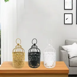 Candle Holders Hanging Holder Birdcage Metal Vintage Lantern Tealight Centerpieces Candlestick For Table Wedding Party Indoor Outdoor