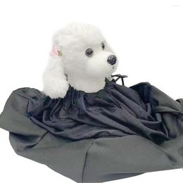 Cat Carriers Exquisite Edging Cotton Linen Bound Mesh Adjustable Sling Shoulder Bag For Puppy