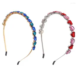 Party Supplies Gemstones Headband For Girl BacheloretteParty Headwear Wedding Hairhoop Music Festival Elegant Crownpiece