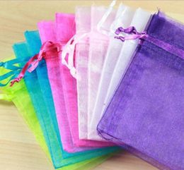 Clear Organza Drawstring Pouch Sack 15X20CM6x8inch Makeup Jewel Packaging Bag7850230