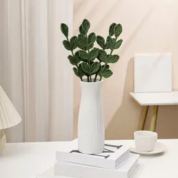 Decorative Flowers Widely Used Fine Workmanship Knitted Fake Artificial Eucalyptus Leaf Decoration Home Supplies