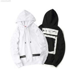 Designer Hoodie Men Hoody Sweatshirt Y2k Hoodies for Clothes Fashion Usa High Street Hooded Pullover Sweater Hip Hop Offes -white Mens