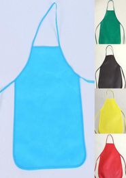 Aprons Unisex Colourful Children Waterproof NonWoven Fabric Painting Pinafore Kids Apron For Activities Art Class Craft3064325