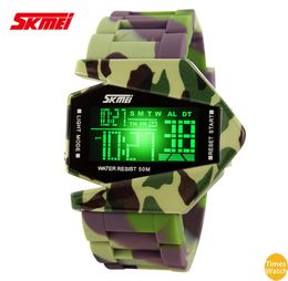 2016 New SKMEI F 0817 Aircraft watches Neon light Cool Watches Men Watch Children Watch Gift1250121