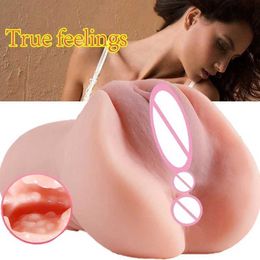 Other Health Beauty Items Male Marbator Toys 3in1 Restic Vagina Anal Simulation Blowjob Tooys for Man 18 Adult Simulation Doll T240510