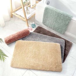 Carpets Bath Rug Non-Slip Carpet Soft Comfortable Mat Absorbent And Thick Bathroom Washine Floor Fluffy Plush Door